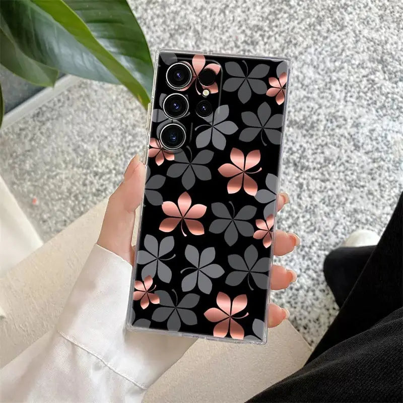 Glitter Pattern Phone Case For Samsung
