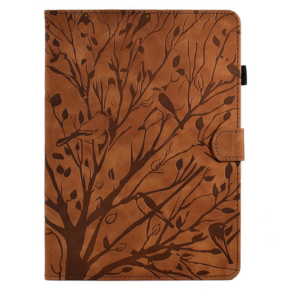 Embossed Tree Leather Wallet Case for iPad