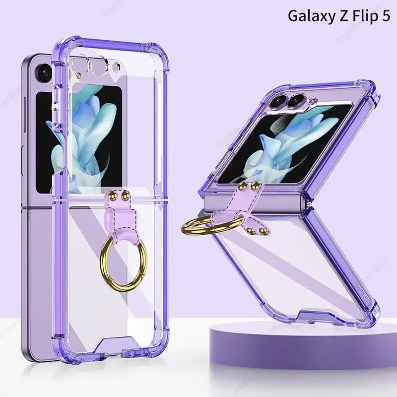 Clear Shockproof Cover For Samsung Galaxy Z Flip