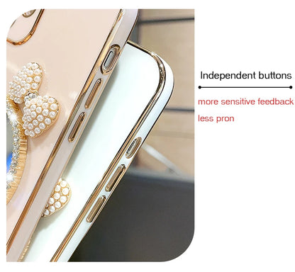 Make up Mirror Diamond Bling Case with Stand Cover