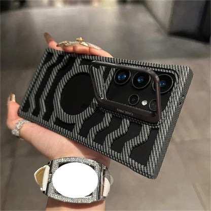 Frameless Carbon Fiber Magnetic Phone Case For Samsung