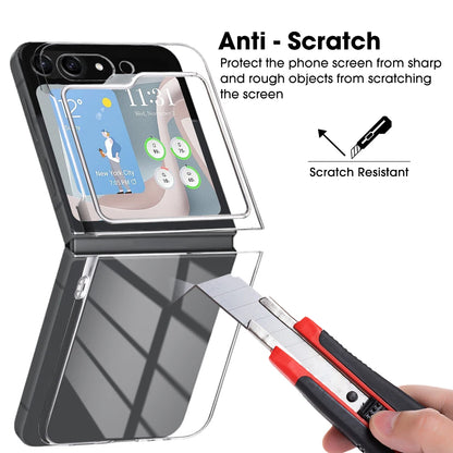 Clear Hard PC Bumper Back Cover For Galaxy Z Flip 5