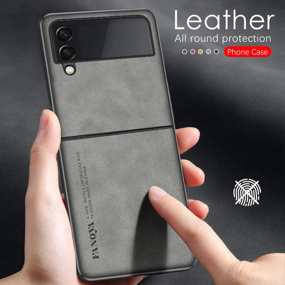 Luxury PU Leather Case For Samsung Galaxy Z Flip