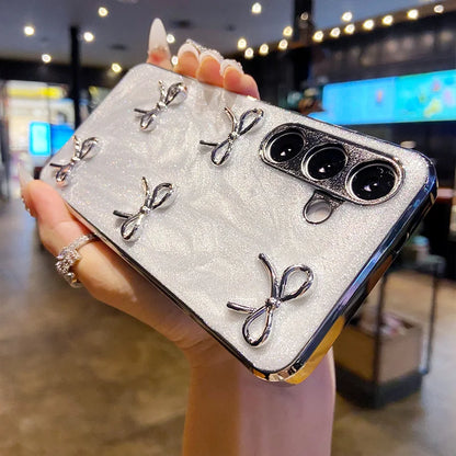 Glitter Plating Diamond Butterfly Case for Samsung