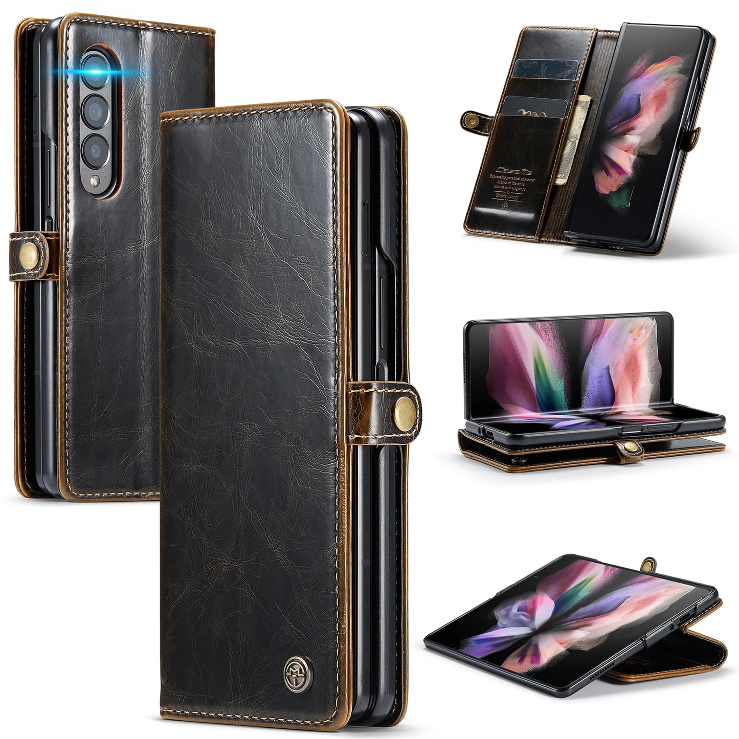 Business Leather Wallet Case for Samsung Galaxy Z Fold