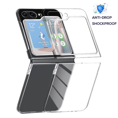 Clear Hard PC Bumper Back Cover For Galaxy Z Flip 5