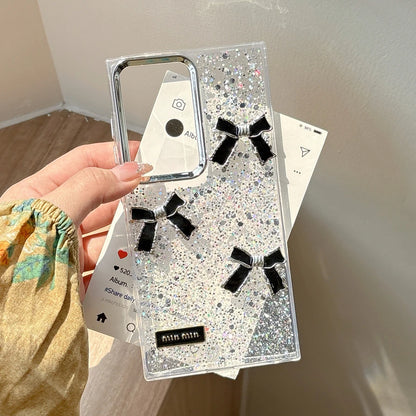 Glitter Bowknot Epoxy Case for Samsung Galaxy