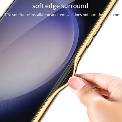 Electroplated Leather Weave Pattern Case for Samsung