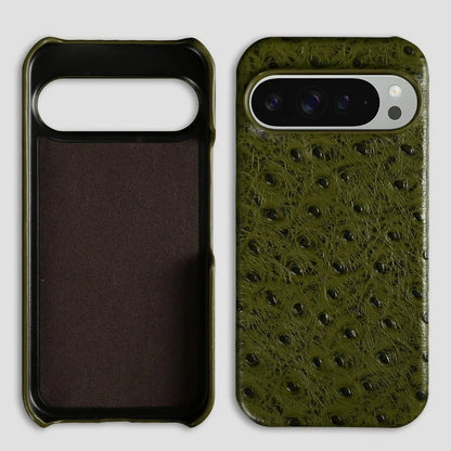 Ostrich Genuine Leather Case for Google Pixel