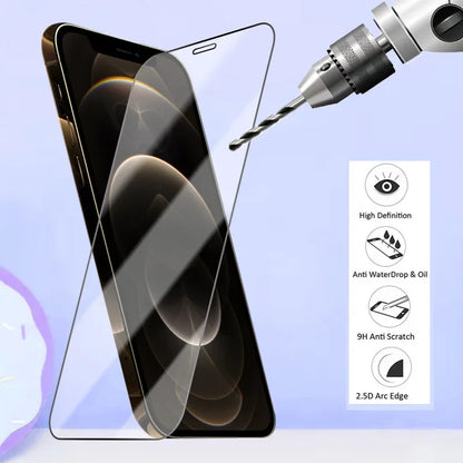 6 Pcs 2 in 1 Tempered Glass for iPhone