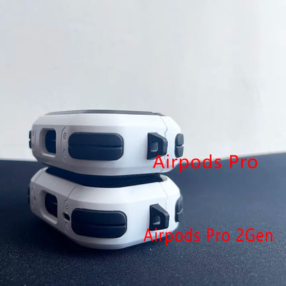 TPU PC Cover For Apple AirPods With Keychain