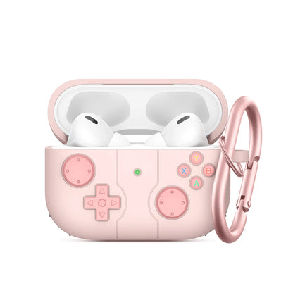 3D Game Player Design with Keychain Silicone Case For Airpods