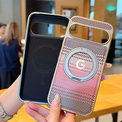 Carbon Fiber Texture Magnetic Business Case For Google Pixel