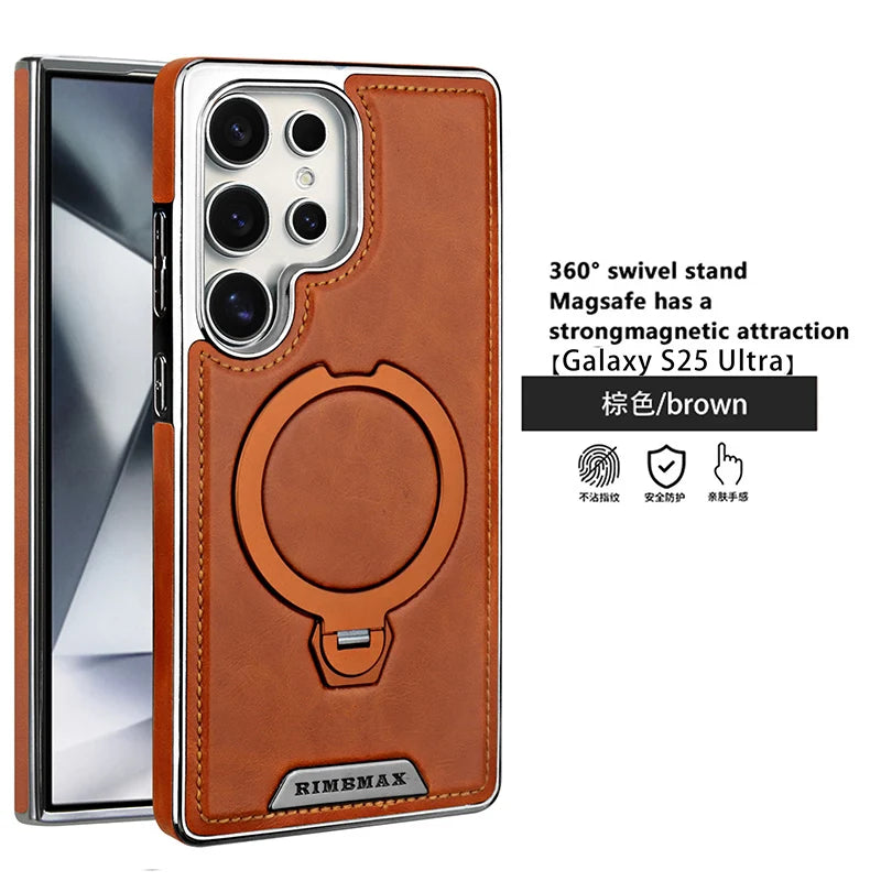 360 ° Rotating Bracket Leather Case for Samsung
