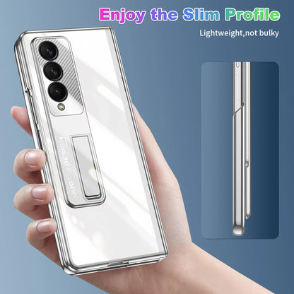 Transparent Plating Case For Samsung Galaxy Z Fold