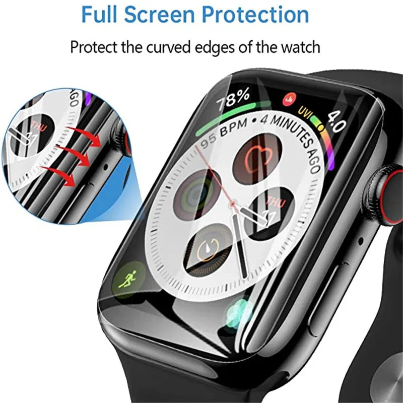 3 Pcs Clear Screen Protector Film for Apple Watch