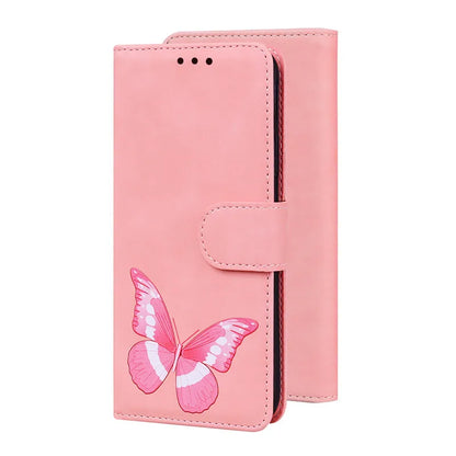 Magnetic Geometric Textile Pattern Wallet Case for Galaxy