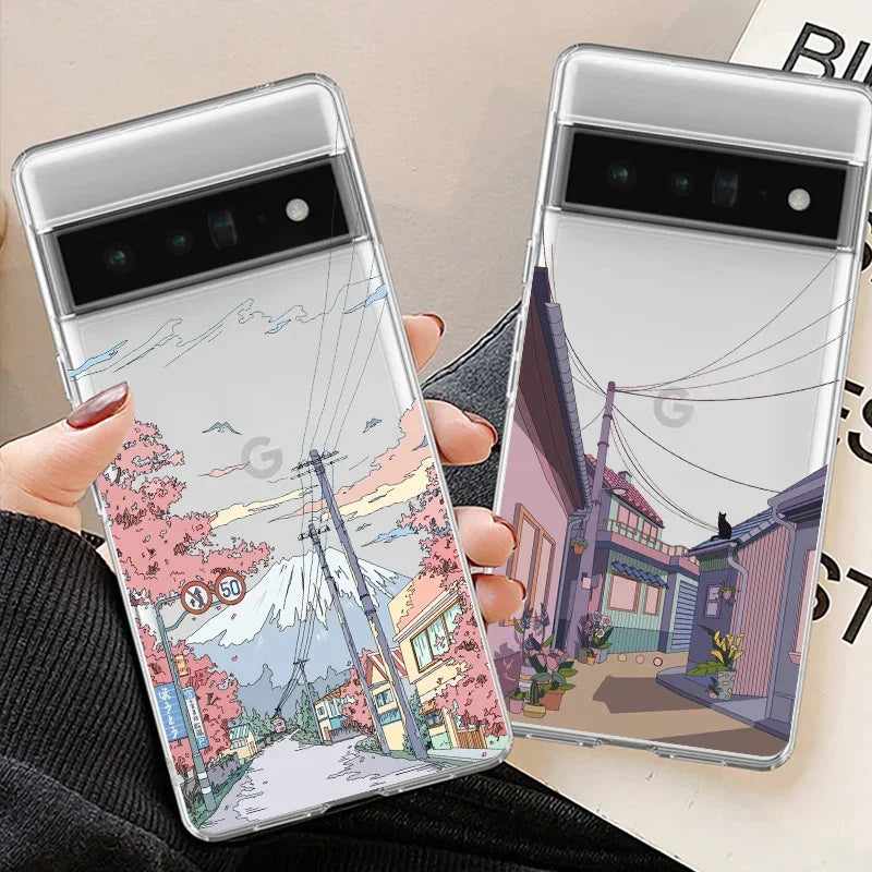 Anime Landscape Case for Google Pixel