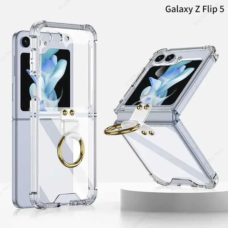 Clear Shockproof Cover For Samsung Galaxy Z Flip