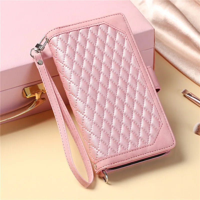 Zipper Wallet Leather Case for Samsung Galaxy