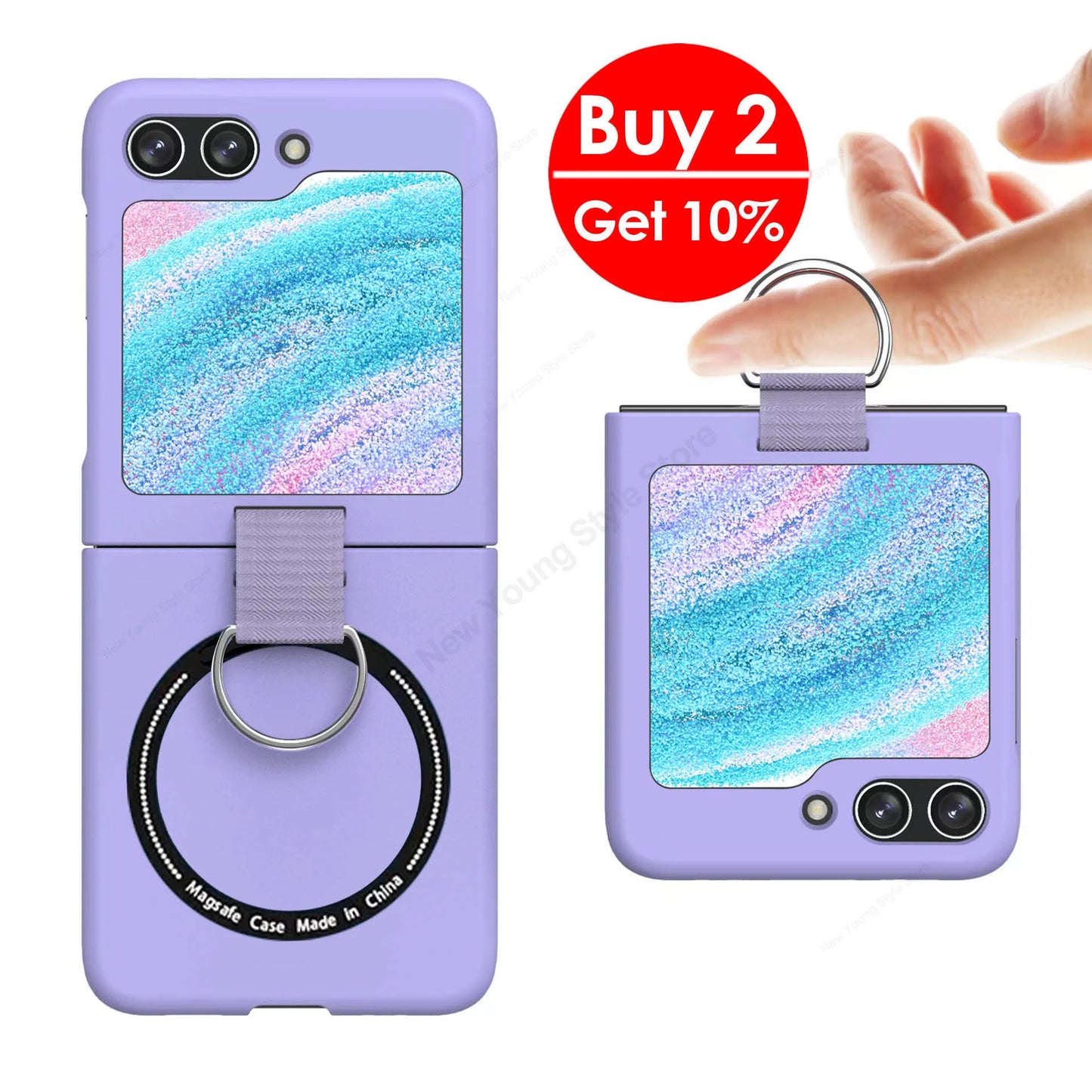 Magnetic  Ring Case for Samsung Galaxy Z Flip