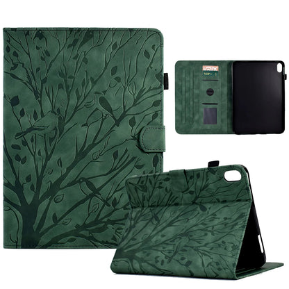 Embossed Tree Leather Wallet Case for iPad
