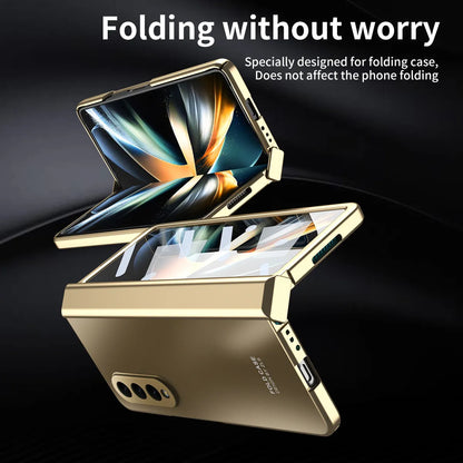 Full-Body Plating Hinge Case For Samsung Galaxy Z Fold