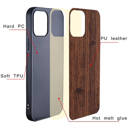 Bamboo Wood Pattern Leather Case for Google Pixel