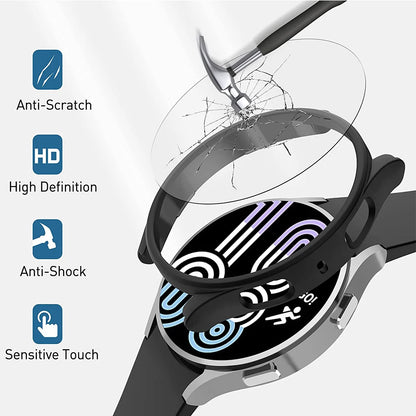 1 Pc Tempered Glass + Case for Galaxy Watch 5/5 Pro