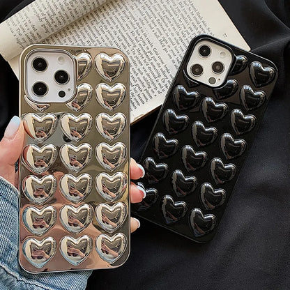 Cute 3D Love Heart Case For iPhone