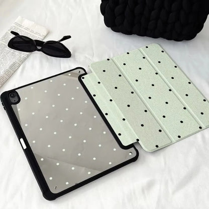 Black Polka Dots Case for iPad