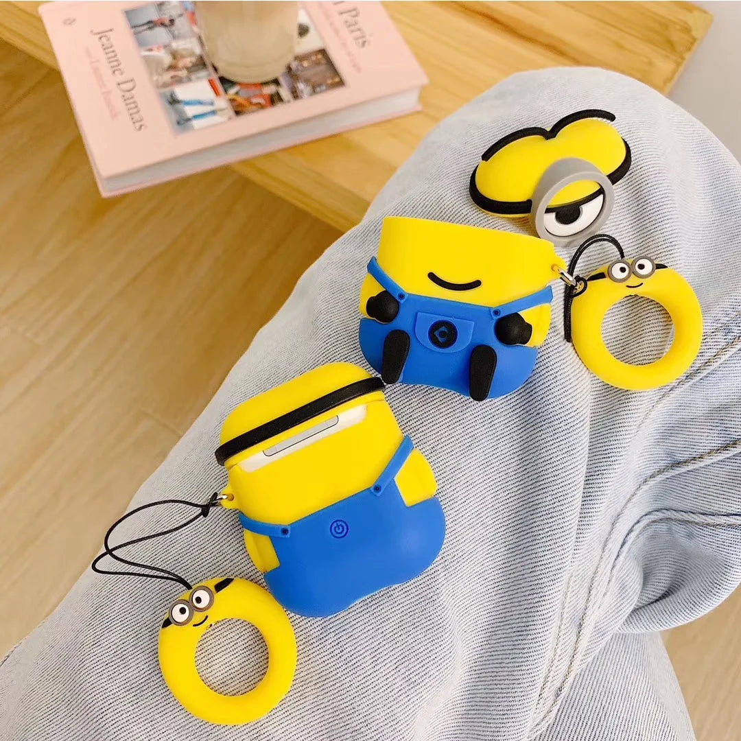 Cute Cartoon Silicone Earphone Airpods Case