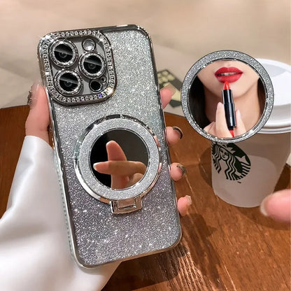 Luxury Diamond Clear Glitter Magsafe Case for iPhone