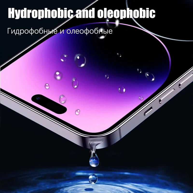 6 Pcs Tempered Glass for IPhone with Camera Lens Protector
