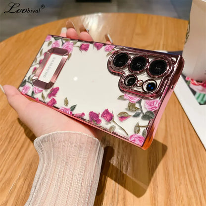 Flower Camera Film Transparent Cover For Samsung