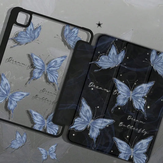 Water Wave Butterfly Case For iPad