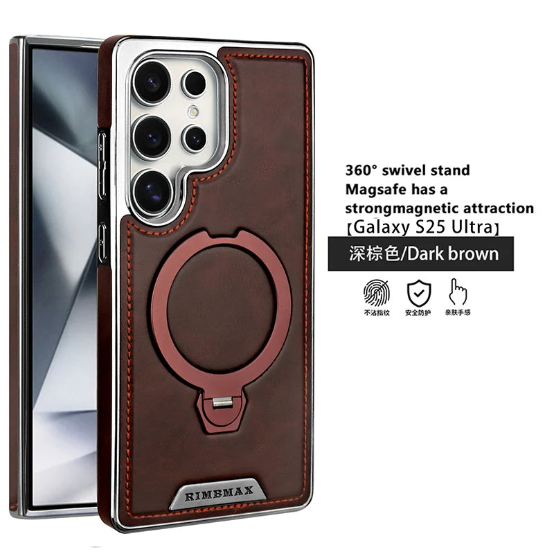 360 ° Rotating Bracket Leather Case for Samsung