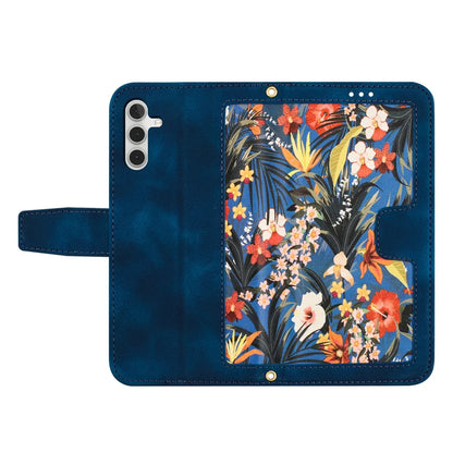 Floral Wallet Galaxy Phone Case with Lanyard