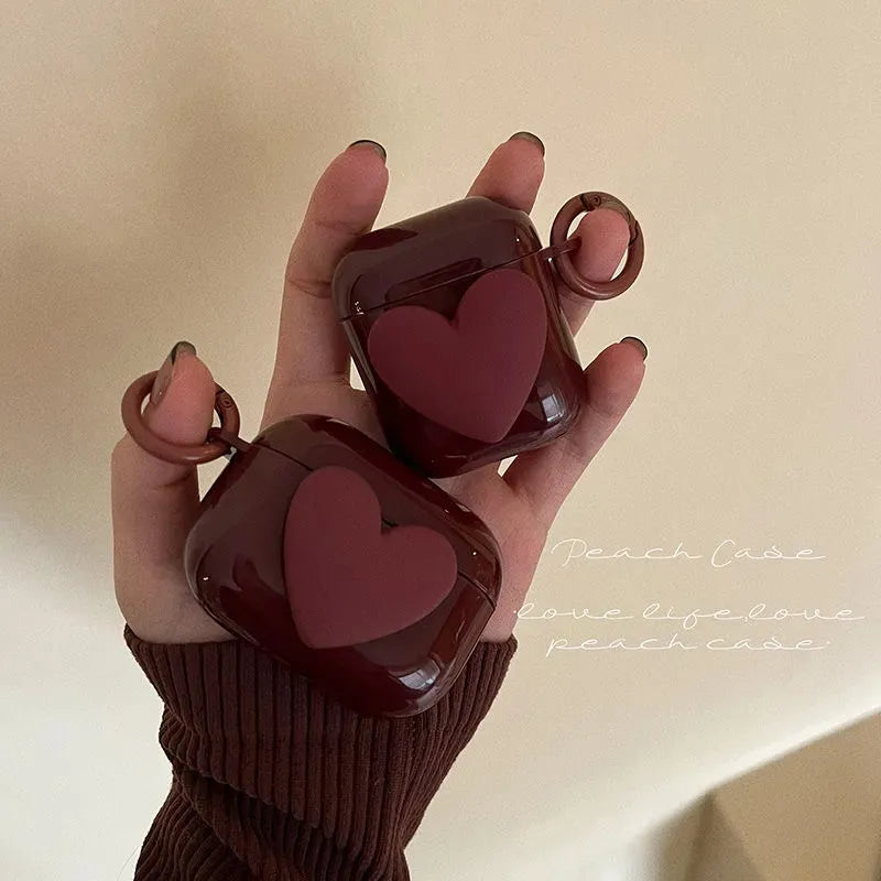 Soft Clear Heart Case For Apple Airpod