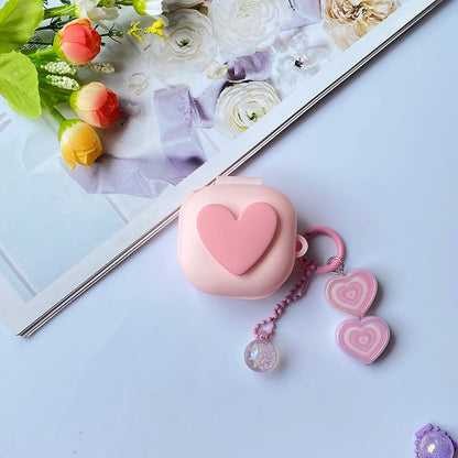 Fashion Love Keychain Silicone Galaxy Buds Cover