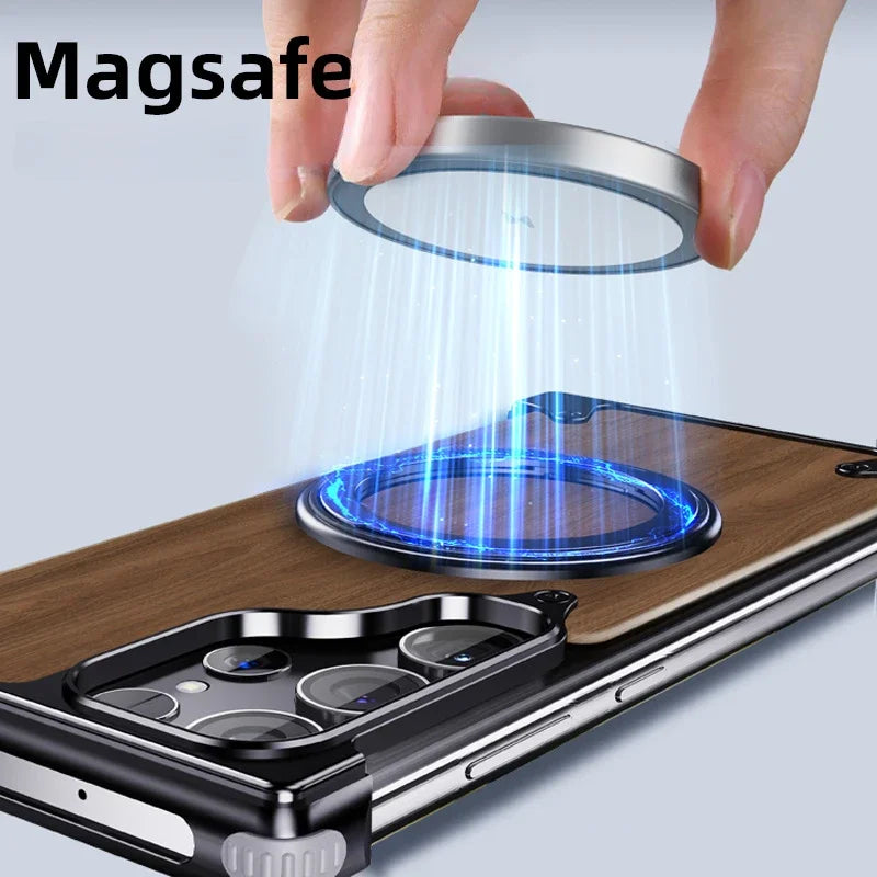 Magsafe Unique Wooden Case for Samsung