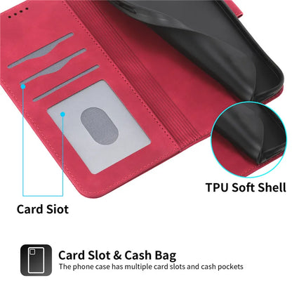 Leather Wallet Flip Stand Case For Samsung Galaxy