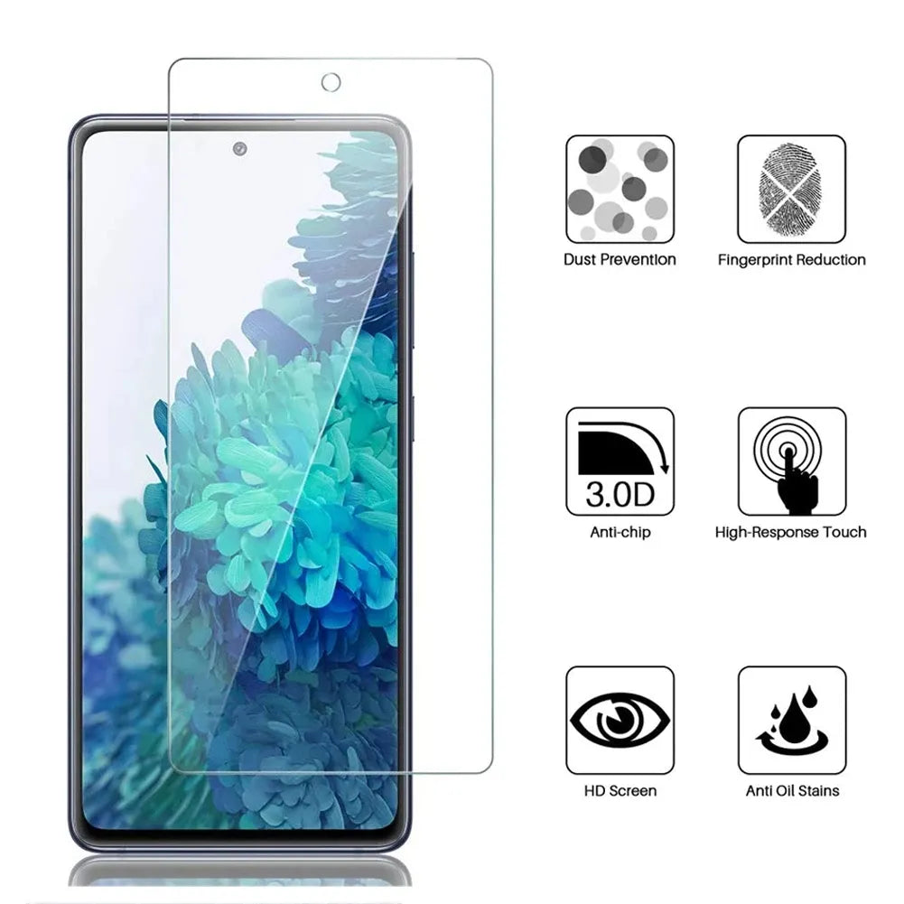 4 Pcs Tempered Glass for Samsung Galaxy