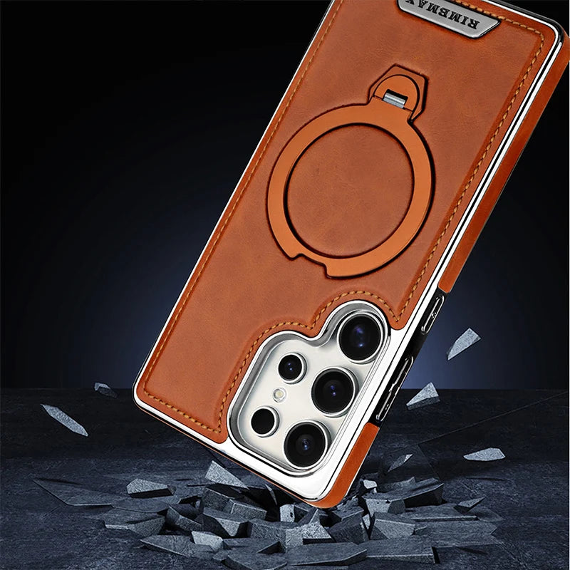 360 ° Rotating Bracket Leather Case for Samsung