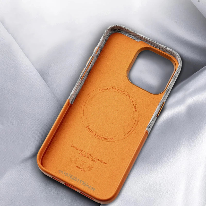 MagSafe Leather Phone Case For iPhone