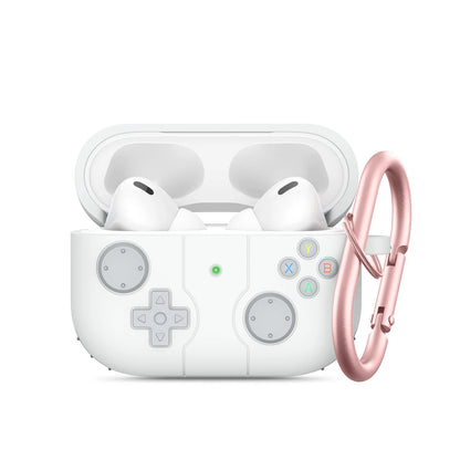 3D Game Player Design with Keychain Silicone Case For Airpods