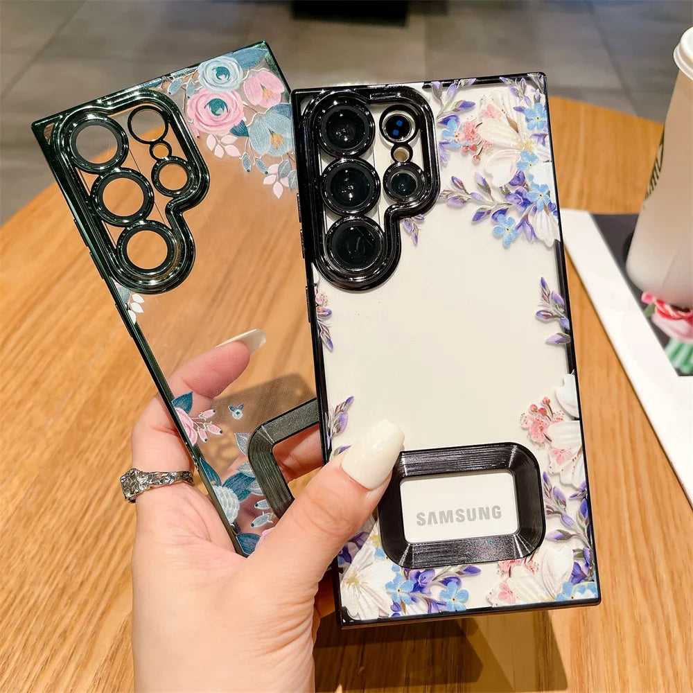 Flower Camera Film Transparent Cover For Samsung