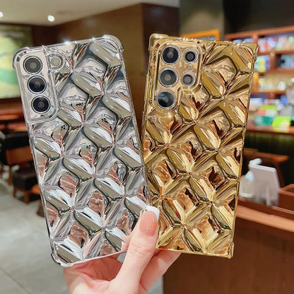 Luxury Gold Electroplated Phone Case For Samsung