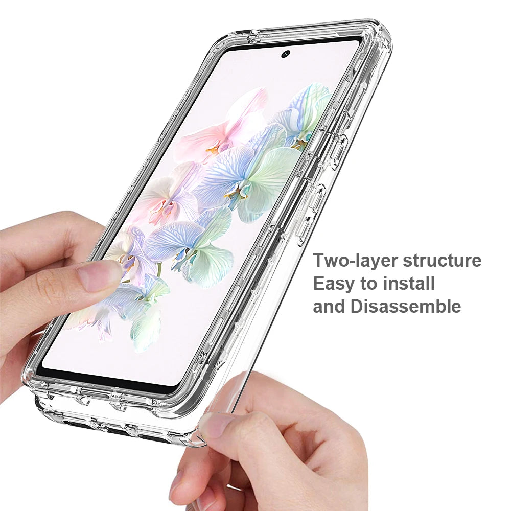 Shockproof Clear Soft Rubber Case for Google Pixel