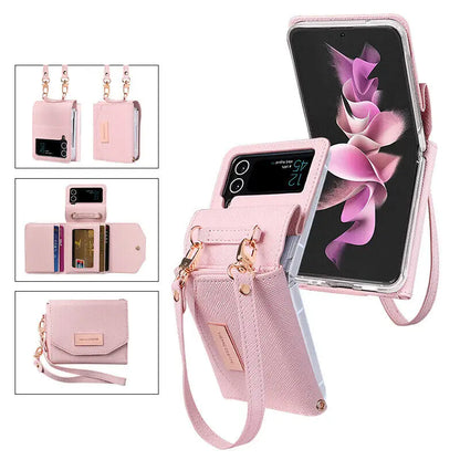 Luxury Leather Wallet Card Holder Case For Samsung